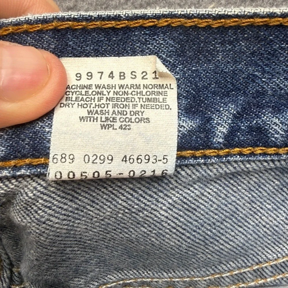 VTG Levis 505 Jeans Straight Leg 33x32 (FIT 32/31) Blue Denim 90s Retro Classic